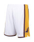 Men's White Los Angeles Lakers 2009/10 Hardwood Classics Authentic Shorts