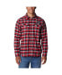 Men's Scarlet Ohio State Buckeyes Flare Gun Flannel Long Sleeve Shirt