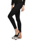 Women's 100% Cotton Pointelle Rib Knit Seamless Leggings