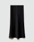 Women's Midi Satin Skirt