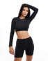 ASOS 4505 long sleeve open back active top