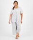 Plus Size 2-Pc. Cotton Cropped Pajamas Set, Created for Macy's