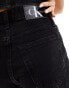 Calvin Klein Jeans mom denim shorts in black