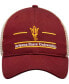 Men's Maroon Arizona State Sun Devils Split Bar Trucker Adjustable Hat