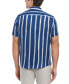 Men's Paint Stripe Short-Sleeve Button-Front Shirt