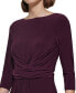 Women's 3/4-Sleeve Wrap-Waist Fit & Flare Dress