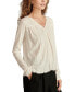 Women's Ladder Trim Long-Sleeve Tunic Top