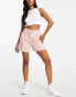 ASOS DESIGN Hourglass – Drapierte Dad-Shorts in Rosa