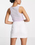 ASOS DESIGN Petite tennis skort in white