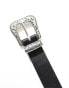 Stradivarius western belt in black