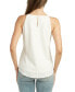 Juniors' Round-Neck Lace-Trim Sleeveless Top