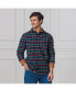 Men's Organic Flannel Shirt with Suede Detail