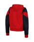 Women's Red St. Louis Cardinals Color Block Fleece Quarter-Zip Hoodie