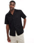 Jack & Jones boxy shirt in black lace