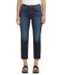 Women's Ruby Mid Rise Straight Cropped Jeans