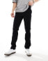 Superdry Slim tapered stretch chino trousers in black