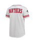 Men's White, Red Clark Atlanta University Panthers Free Spirited Baseball Jersey