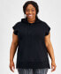 Plus Size Comfort Flow Cap-Sleeve Tunic, Created for Macy's