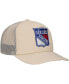 Men's Cream New York Rangers Foam Front Trucker Adjustable Hat