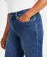 Women's Curvy Straight-Leg High Rise Jeans, Created for Macy's