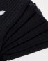 adidas Originals 6 pack trefoil ankle socks in black