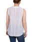 Women's Sleeveless Blouse with Eyelet Insets