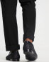 Walk London jean snaffle loafers in black glitter