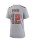 Women's Tom Brady Gray Tampa Bay Buccaneers Atmosphere Fashion Game Jersey