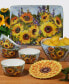 Sunflower Bouquet Rectangular Platter 16"