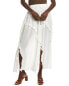 Vintage Havana Ruffle Maxi Skirt Women's White M