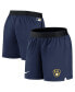 Women's Navy Milwaukee Brewers Authentic Collection Team Performance Shorts