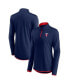 Women's Navy Minnesota Twins Corner Quarter-Zip Top