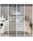 Raina Metallic Printed Duvet Cover Set