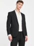 River Island super skinny suit jacket in black