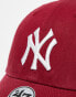 47 Brand New York Yankees cap in washed red