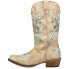 Roper Riley Floral Embroidery Snip Toe Cowboy Womens Beige Casual Boots 09-021-