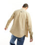 Calvin Klein Jeans regular fit corduroy shirt in beige