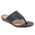 Softwalk Chandler S2306-400 Womens Blue Wide Leather Thong Sandals Shoes