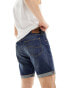 Lee Rider slim fit denim shorts in dark wash