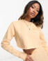 ellesse Canleo crop sweatshirt in light brown