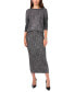 Women's Cable-Knit Shine Pull-On Midi Sweater Skirt