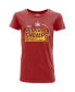 Women's Cardinal Iowa State Cyclones 2024 Big 12 Men's Basketball Conference Tournament Champions Locker Room T-Shirt