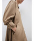 Women's Shirt Collar Cotton Trench Coat