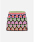 Big Girls Jacquard Hearts Skirt Multicolor