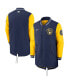 Men's Navy Milwaukee Brewers Dugout Performance Full-Zip Jacket