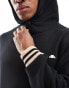 ellesse Hazzo tipped detail overhead hoodie in black