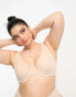 ASOS DESIGN Curve Marina smoothing underwire bra in mink