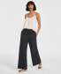 Women's Printed Wide-Leg Pants, Created for Macy's