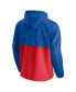 Men's Royal, Red Philadelphia 76ers Anorak Block Party Windbreaker Half-Zip Hoodie Jacket