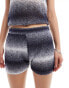 COLLUSION ombre knitted shorts co-ord in grey